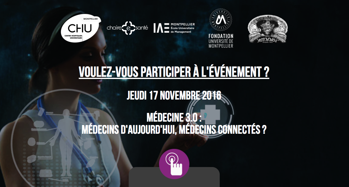 Montpellier Jeudi 17 novembre Médecins connectés
